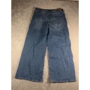 American Eagle Womens Super High-Rise Baggy Wide Leg Jeans 14 Meas: 34x27 thumbnail 7