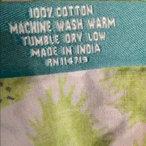 Needham Lane XS Green & Blue Palm Frond Pajamas thumbnail 4