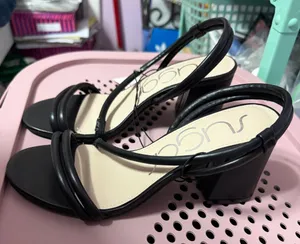 Sugar Block Black Heels Size 6.5 thumbnail 1