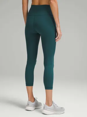 Lululemon Wunder Train High-Rise Crop 23” Green Jasper Turquoise Legging Size 2 thumbnail 2
