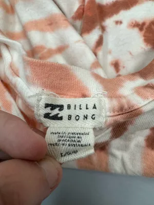 Billabong Take a Trip Tie Dye Short Sleeve Boyfriend Tee Shirt Size Large thumbnail 4