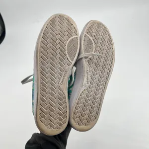 Converse Shoes Women's 7 Breakpoint Floral Low Top Lace Up Sneakers 555952C Teal thumbnail 4