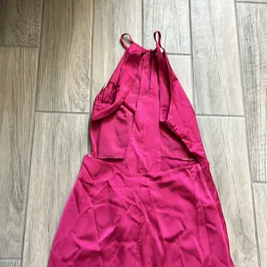 Showpo lonni high neck cut out maxi dress with leg split in berry satin thumbnail 7
