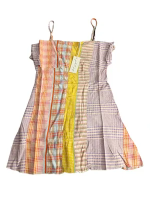 Petal & Pup Pastel Multicolor Patchwork Midi Dress thumbnail 2