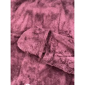 The North Face Women's Small Sherpa Fleece Pullover Sweater Purple 1/4 Zip‎ Soft thumbnail 4