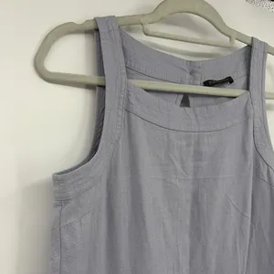 For Cynthia Linen Blend Shift Dress Sz S Lagenlook Minimal Scandi Neutral Artsy thumbnail 4