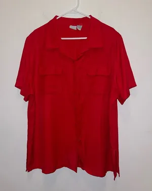 Vintage Plus Size Shirt by Carolina Colours • Sz 22w/24w thumbnail 1