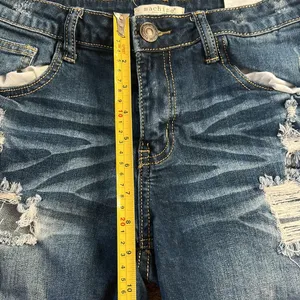 Machine Distressed Ladies Jean Shorts sz 30 thumbnail 7