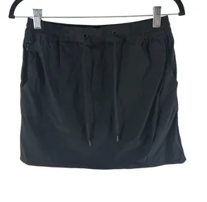 Eddie Bauer Black Tulip Hem Skort Womens Size S Nylon Blend Elastic Waist thumbnail 1
