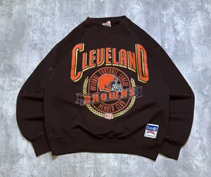 Vintage 90s Nutmeg Cleveland Browns Member Club Crewneck Sweatshirt thumbnail 1