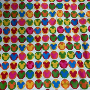 Disney Mickey Mouse Multicolor Rainbow Canvas Tote Bag thumbnail 5