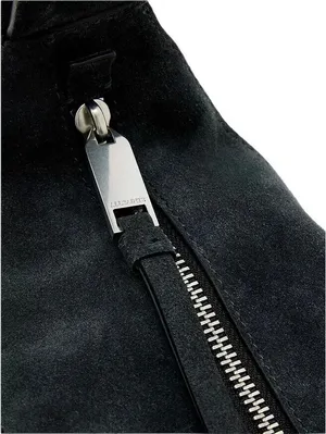 AllSaints Luna Suede Crossbody Bag NWT Ink Blue thumbnail 2