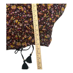 Anthropologie Womens Size-S Bohemian Floral Pauline Balloon Sleeve‎ Blouse thumbnail 10
