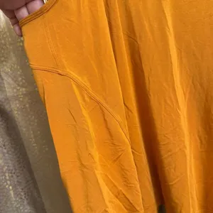 Lululemon Modal Silk Yoga Tank Top Autumn‎ Orange Stretch Tank Small thumbnail 3