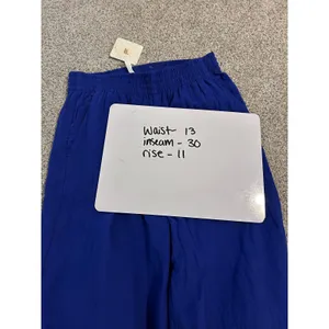 Fabletics Cotton Voile‎ Wide Leg Pant Admiral Blue XS Elastic Waist thumbnail 5