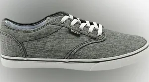 Vans Women's Atwood Low Rock Textile Grey‎ Lace-Up Skate Shoes Women's Size 7.5 thumbnail 1