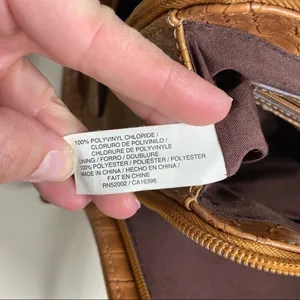 Liz Claiborne Brown Faux Leather Reptile Print Expanding Purse Bag thumbnail 12