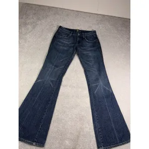 seven for all mankind jeans a pocket pink stitch 28 low rise Bootcut thumbnail 3