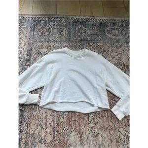 TNA Aritzia Sweatfleece Terry Fleece Perfect Fit Crew Neck Pullover Sweatshirt M thumbnail 7