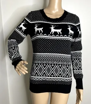 Old Navy Reindeer Faire Isle Crewneck Sweater thumbnail 1