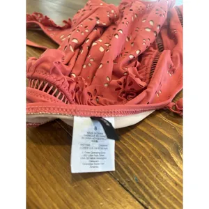 J.Crew Scalloped Ruffle Plunging‎ One-piece in Laser-cut Eyelet Pink size 8 thumbnail 8