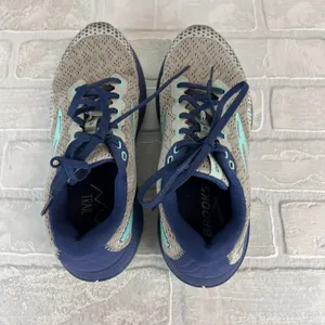 Brooks‎ Divide 3 Trail Running Shoes Womens 7.5 Oyster Cobalt Blue Tint Active thumbnail 4