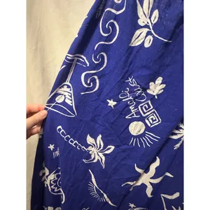 NWT Anthropologie Paper Heart Royal Blue & White Maxi Coastal Slip Dress Medium thumbnail 5