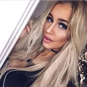 Blonde long human hair extensions Clipin Remy new thumbnail 1