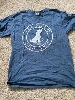 San Diego Tee Shirt Blue Size M thumbnail 1