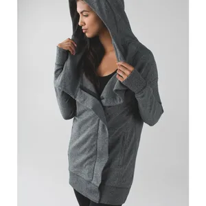 Lululemon Heathered Gray Wrap Up Jacket Size 8 thumbnail 2