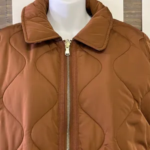 Isaac Mizrahi Quilted Barn Cognac Jacket- Small thumbnail 5