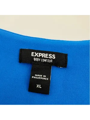 Express Blue Body Contour Compression Bodysuit XL thumbnail 4
