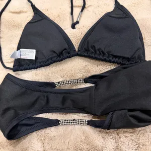 Vintage Y2K 2000s Bedazzled Bling Throwback Playboy Logo Rhinestone Bikini thumbnail 8