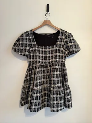 English Factory Tweed Babydoll‎ Mini Dress thumbnail 2