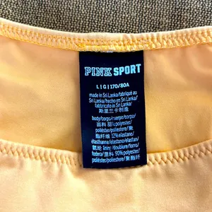 PINK VS SWIM bikini sunset sz L. Ruched back thumbnail 4