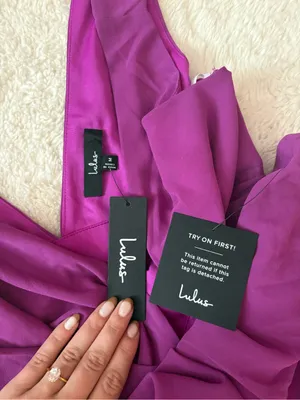Lulus Celebration Time Purple Sleeveless Tiered Midi Dress Size Medium Cocktail thumbnail 6