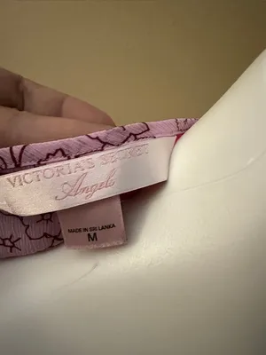 Victoria’s Secret Angels Pink Floral Trim Babydoll thumbnail 2