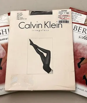Calvin Klein Black Sheer Tights - Berkshire Shimmers 3PAIR-sug retail $30 thumbnail 1