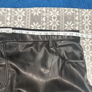 NEW Abercrombie & Fitch Curve Love 90's Straight Ultra High Rise Black 24 Plus thumbnail 9