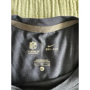 Nike Dri-Fit Denver Broncos Women’s Logo Blue Microstripe T-shirt XL Runs Small thumbnail 5