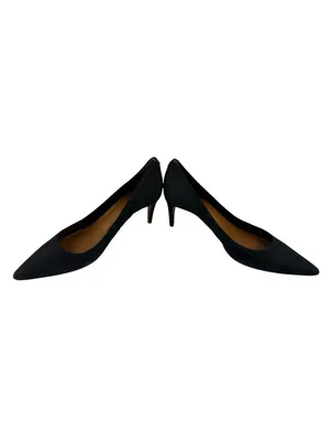 -Kate Spade Heels Womens Size 9.5M Dark Blue Suede Leather Quiet Luxury Acadamia thumbnail 10