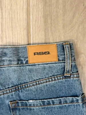 RSQ Medium Blue High-Rise Wide Leg Distressed Jeans thumbnail 6