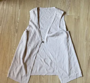 ALO Yoga Ribbed Vest in Soft Beige thumbnail 1