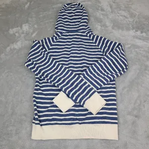 Walt Disney‎ Parks White & Blue Striped Pullover Hoodie Sweatshirt Size Small thumbnail 4