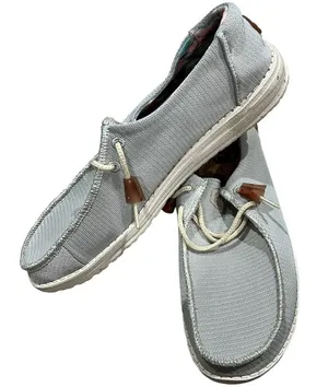 Hey Dude Women's Wendy Knit Cloud Gray Slip-On Sneakers Size 11 thumbnail 1