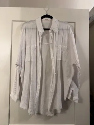 Impressions White Button Down Shirt thumbnail 3