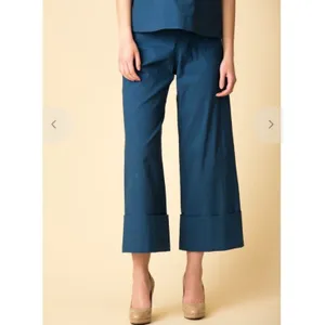 Sea New York $368 Winona Linen Blend‎ Cuffed High Rise Wide Leg Pants Size 0 thumbnail 6
