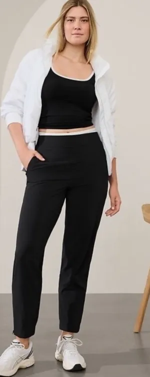 Athleta Brooklyn Heights Jogger Pants with Zippers Black Size 12 thumbnail 1