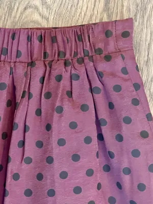 Madewell Pleated Mini Skirt Burgundy thumbnail 3