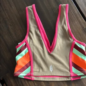 Fp movement Colorful V-Neck Crop Top thumbnail 2
